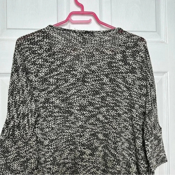 Candy Couture Sweater Heathered Black & White Size Large - Picture 12 of 16